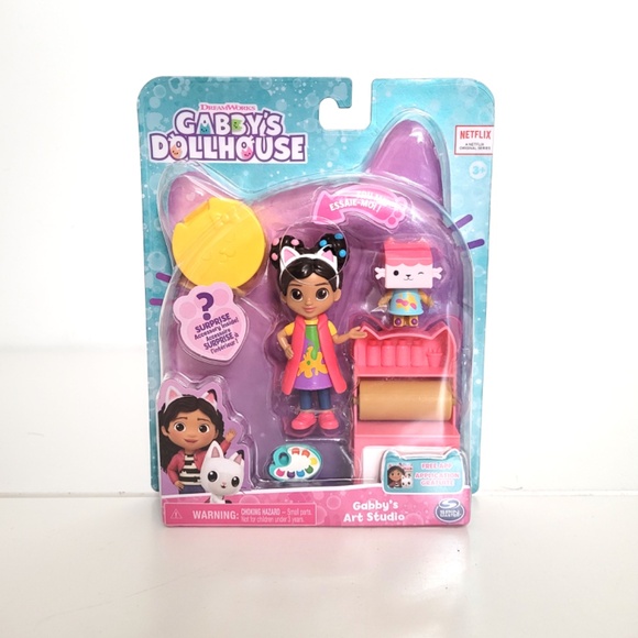 Dreamworks Gabby's Dollhouse - Flower-rific Garden, Kitty Karaoke, Art Studio - Picture 6 of 7